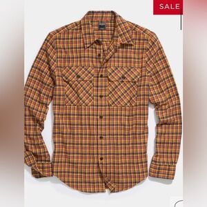 Todd Snyder Yellow Check Chamois Shirt